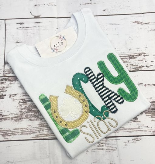 Lucky St. Patty's Embroidery Day Shirt