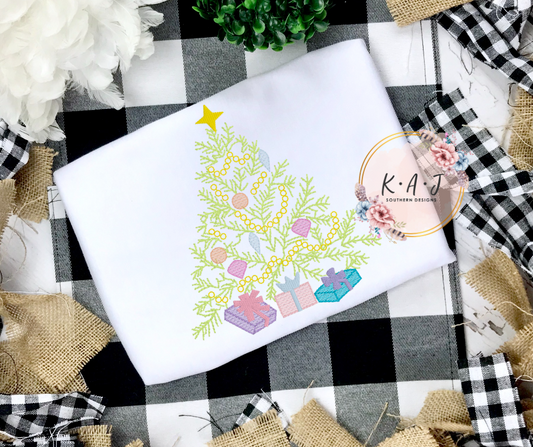 Girly Christmas Tree with Presents