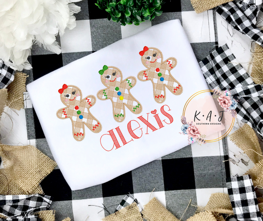 Gingergirl Trio Embroidery Design