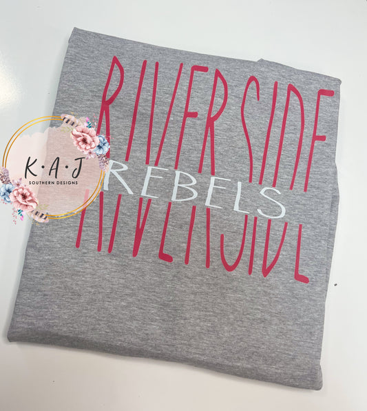 Riverside Rebels Red & White Split