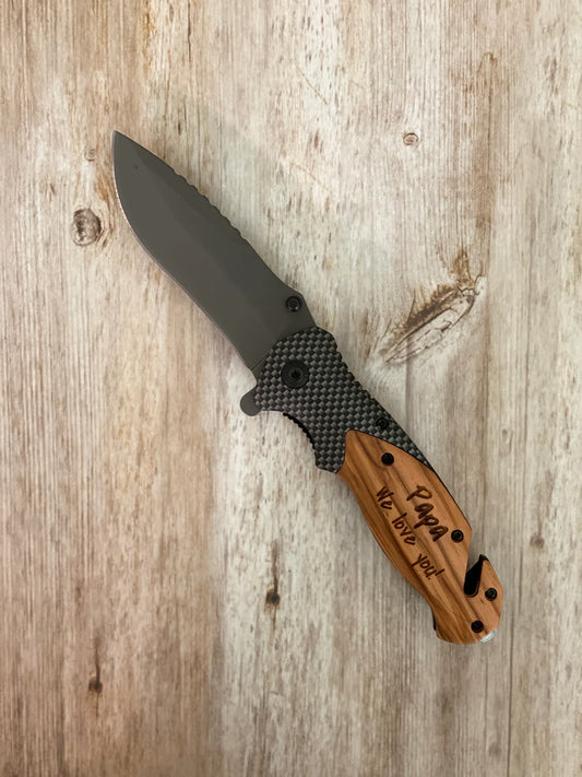 Engraved Pocket Knife