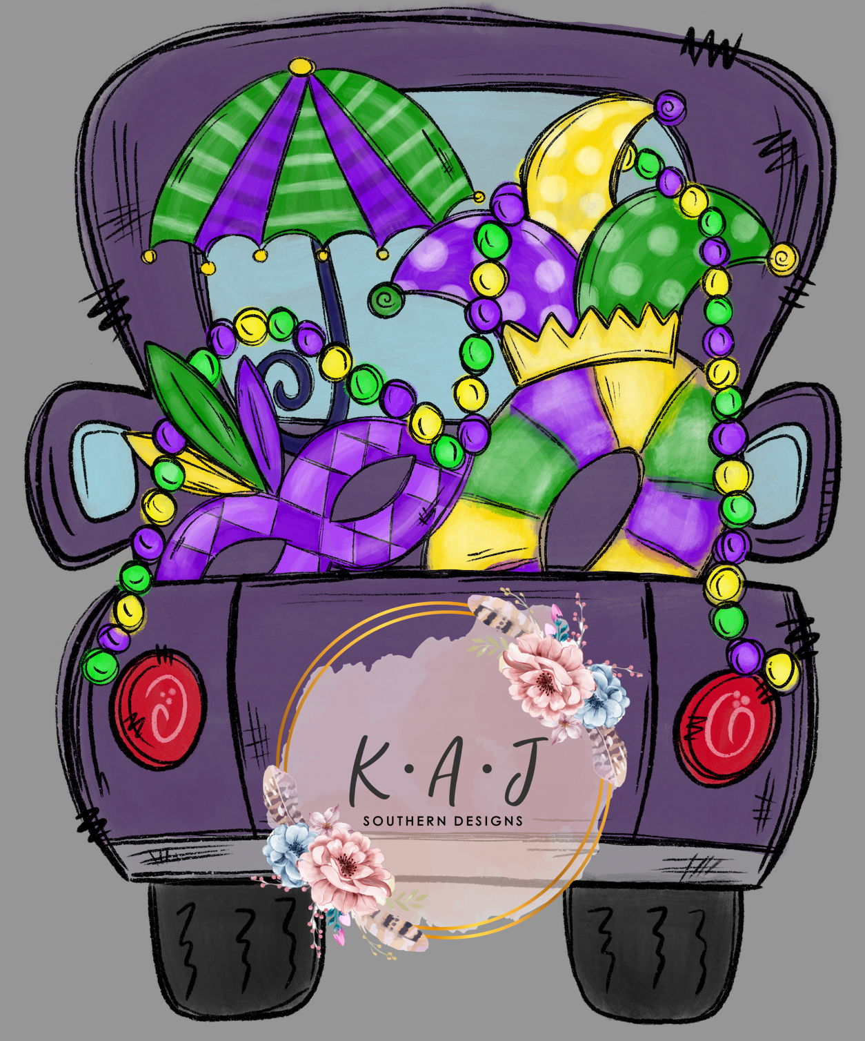 Mardi Gras Kitchen Towels