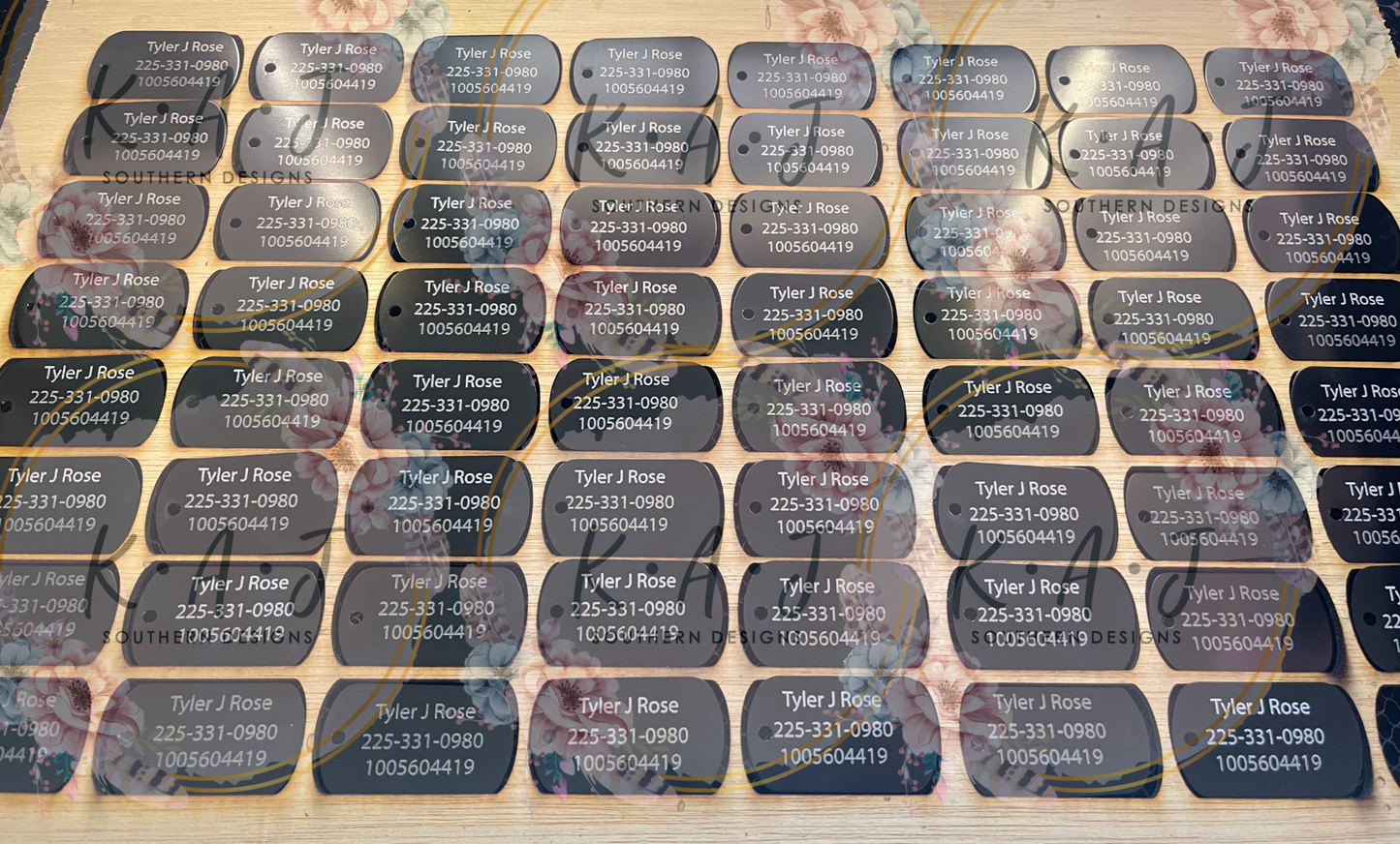 Laser Engraved Dog Tags