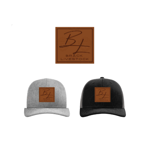 Brack Livestock Richardson Adult Trucker Adjustable Snapback With Leather Patch