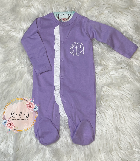 Infant Ruffle Footie PJ's