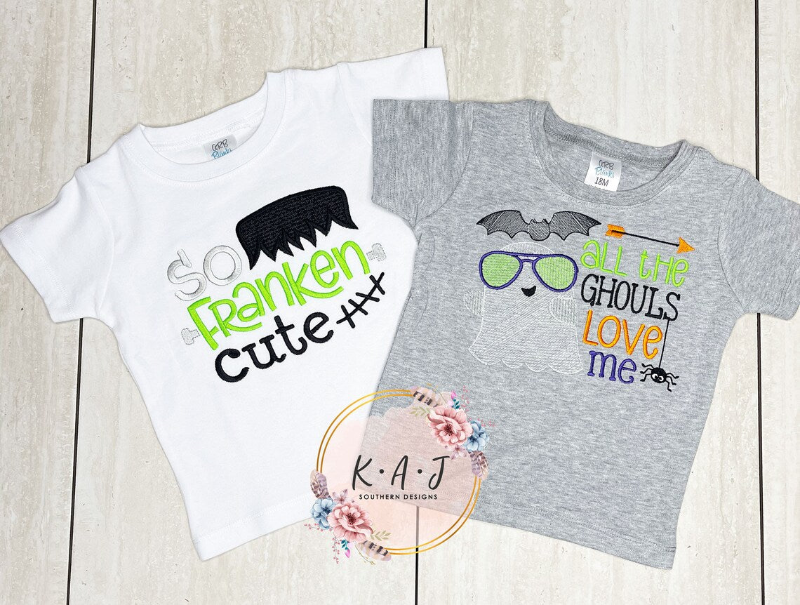 Ghost Shirt | Halloween Shirt | Ghouls | Cute Boy Shirt | Cute and Scary | Cute Halloween Shirts