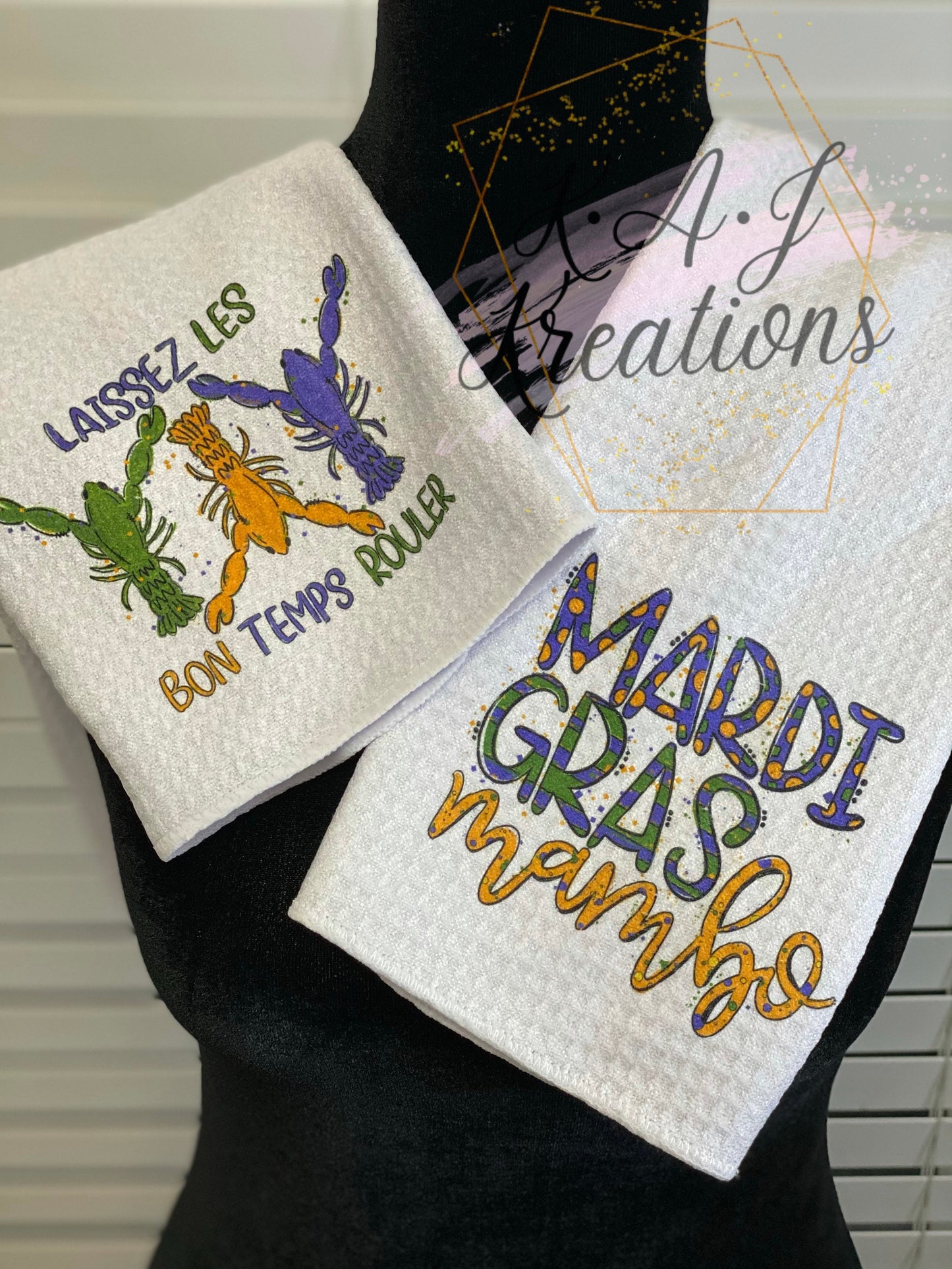 Mardi Gras Kitchen Towels