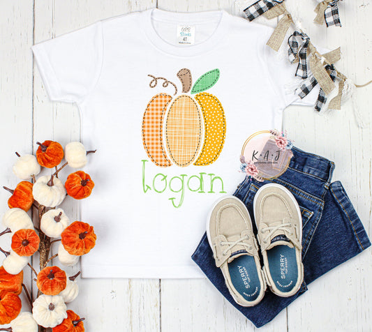 Patchwork Pumpkin Tee