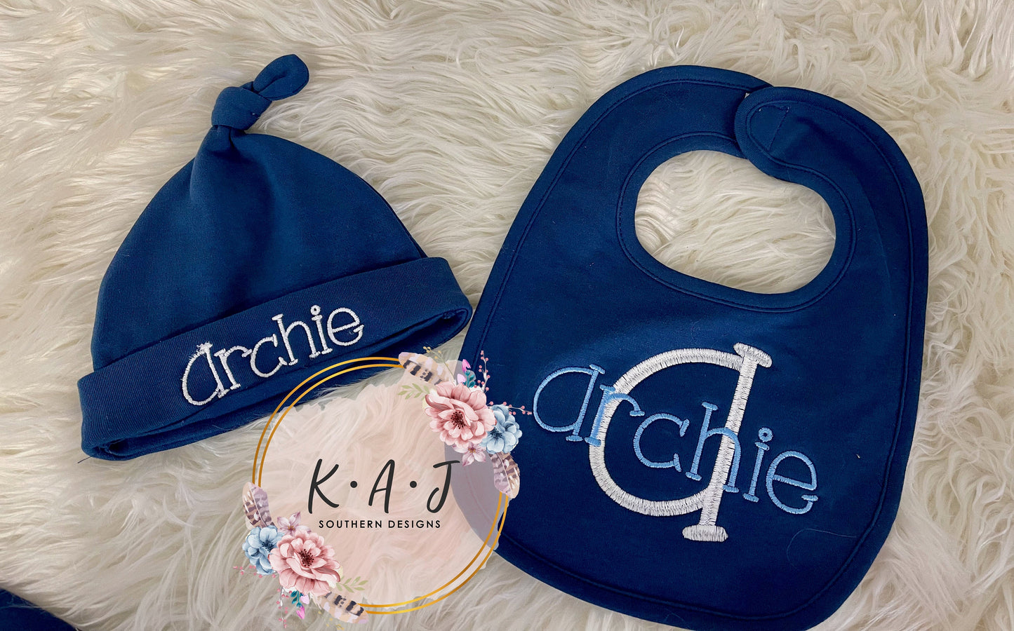 Navy Infant Gown