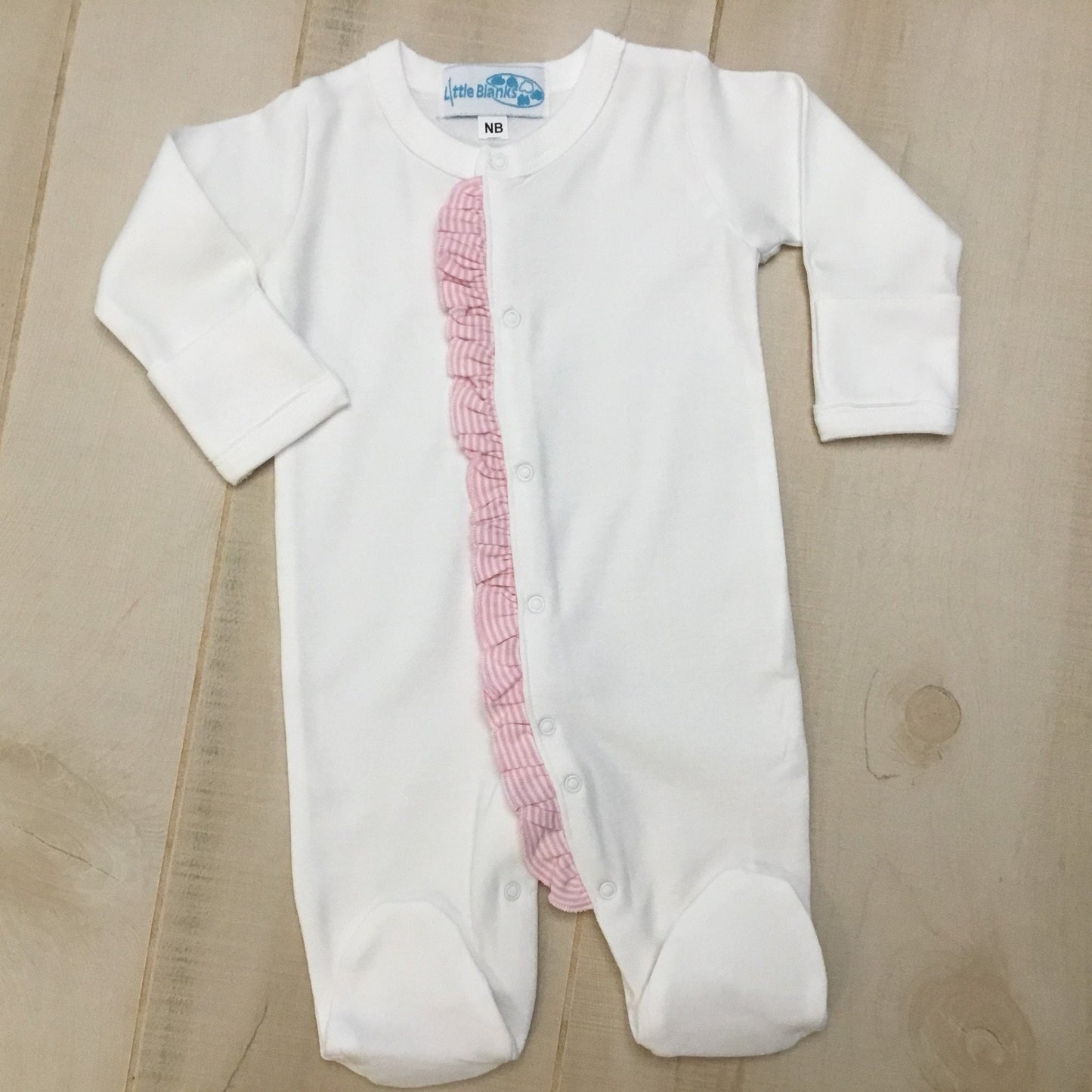 Girls Ruffle Footie Pajamas