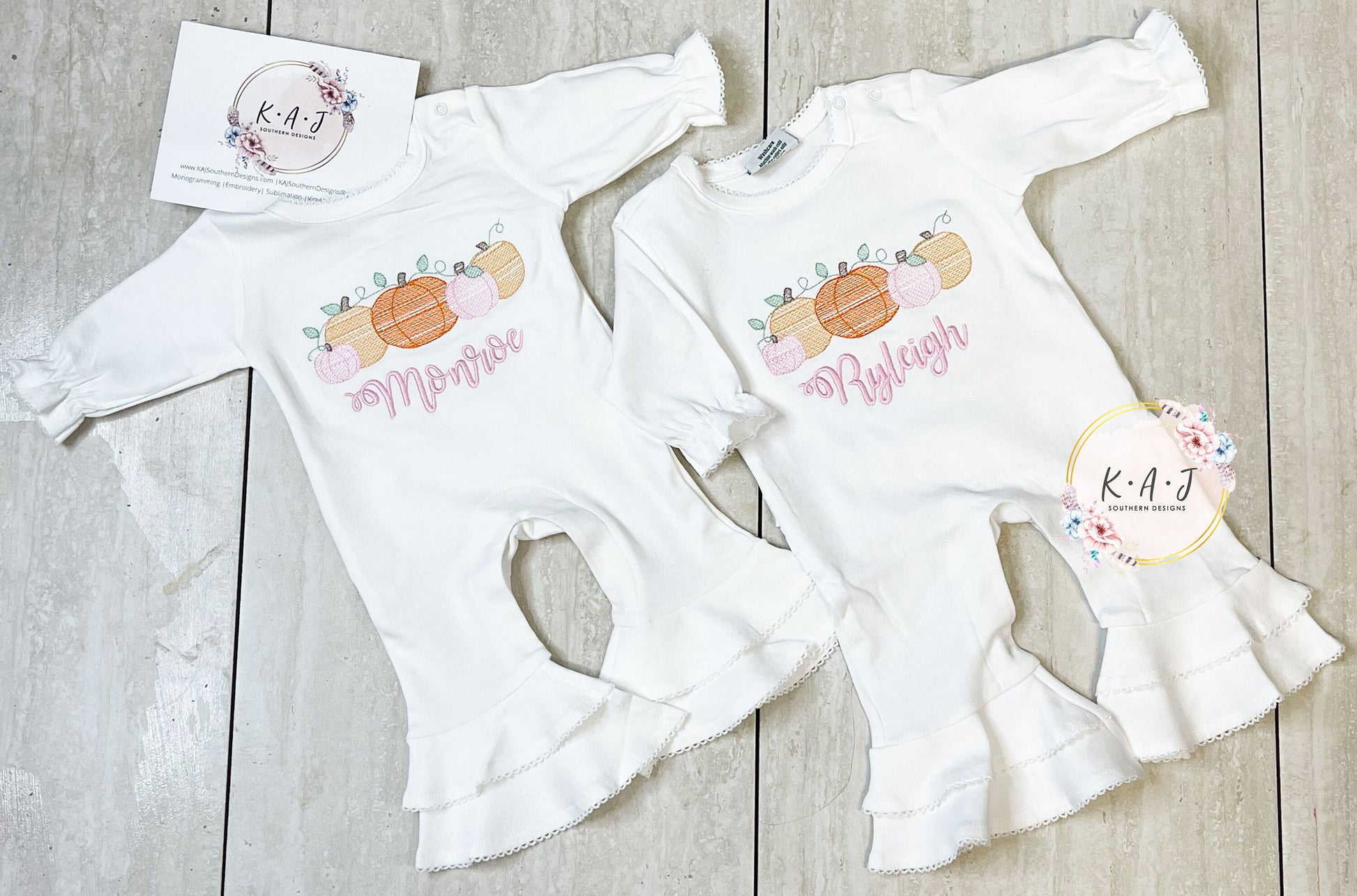 Girls Pumpkin Patch Ruffle Romper | Halloween Romper | Girls Fall Ruffle Romper | Ruffle Pumpkin Romper | Girly Pumpkin Patch