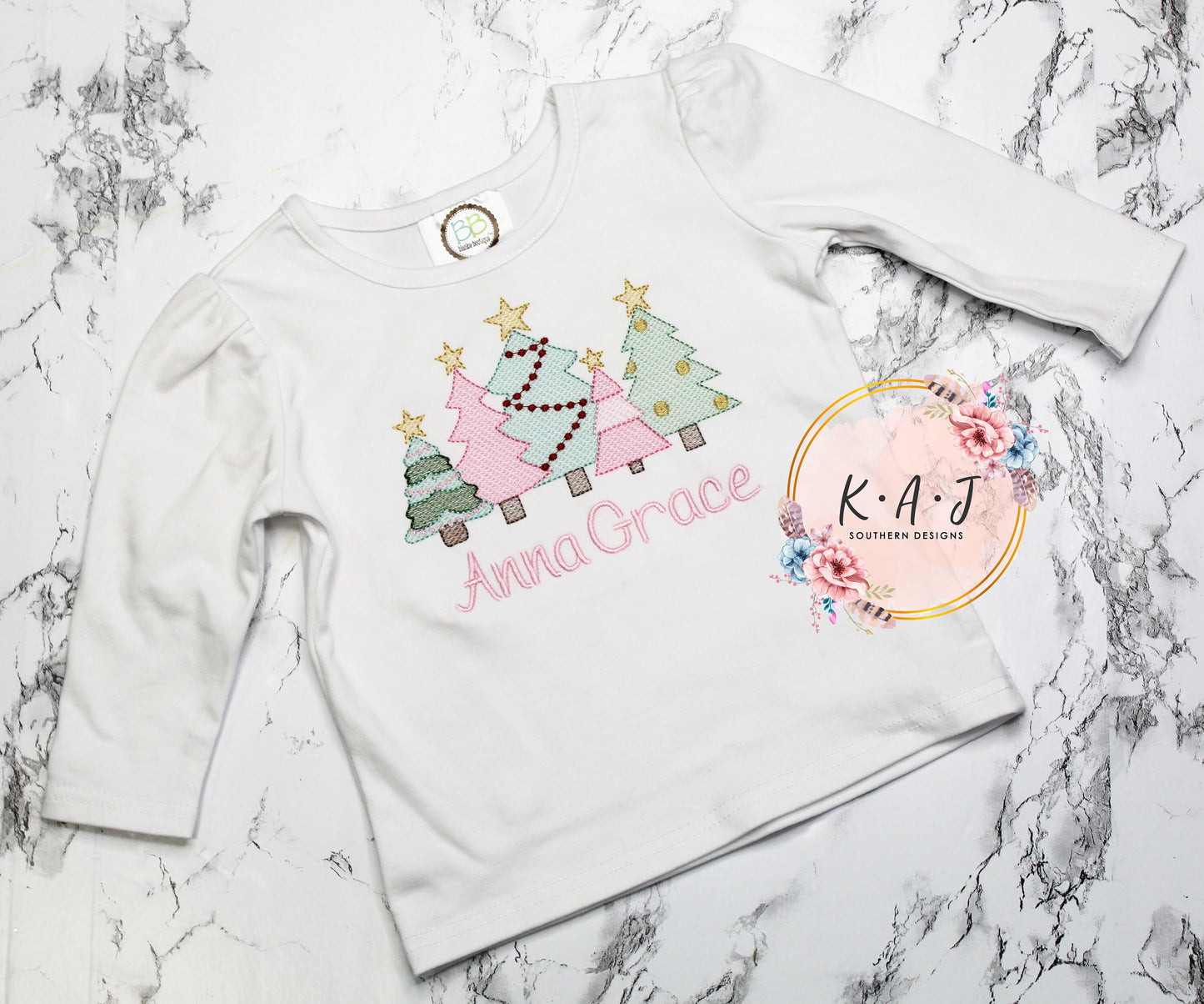 Christmas Shirt | Girly Christmas Shirt | Christmas Tree Shirt | Santa Pictures | Colorful Tree Christmas | Christmas Gift | Girls Gift
