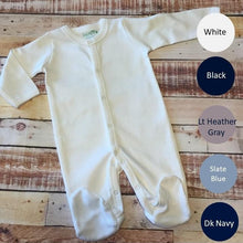 Load image into Gallery viewer, Black Infant Sleeper | Newborn Coming Home Outfit | Boy Coming Home Outfit | Baby Outfit | Baby Sleeper | Monogrammed Baby Sleeper
