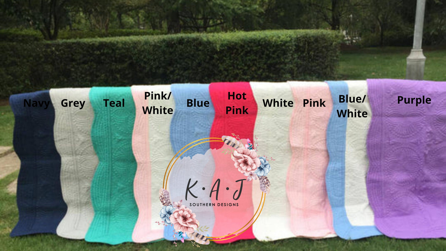 Heirloom Baby Quilt | Baby Blanket | Monogrammed Baby Blanket | Heirloom Quilt | Baby Quilt | Heirloom Blanket | Monogrammed Baby Quilt