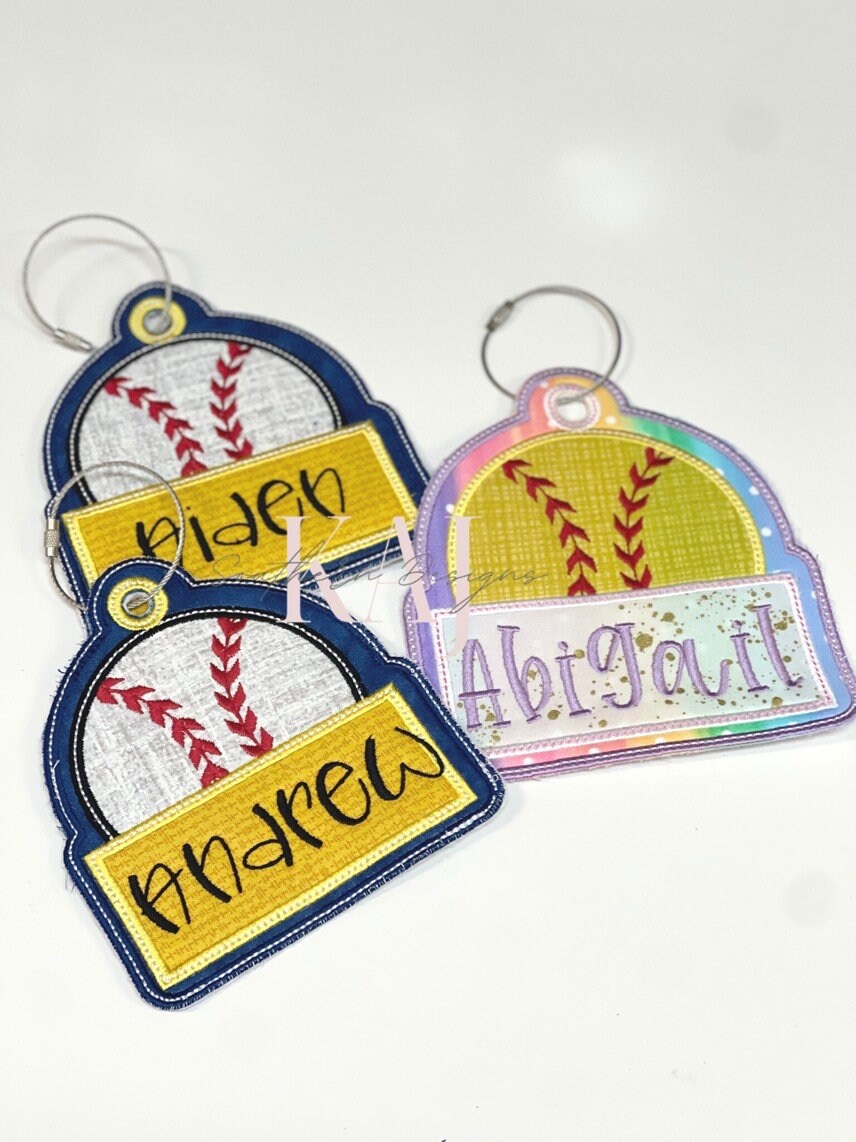 Softball Bag Tag,Custom Bag Tag,Name Tag,Softball Tag,Softball Name Tag, Softball Name,Girla Bag Tag,Girls Name Tag