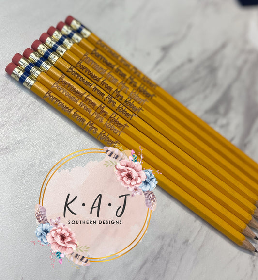 Teacher Appreciation Gift Engraved Pencils,Custom Engraved Pencils,Teacher Pencils,Name Pencil,Engraved Pencil,Custom Pencils