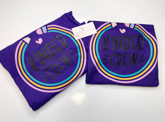 Kinder Crew Teacher Shirt,Kindergarten Teacher Shirt,Kinder Crew Shirt,Kinder Teacher Shirt, Kinder Crew Tees,Teacher Match Shirts