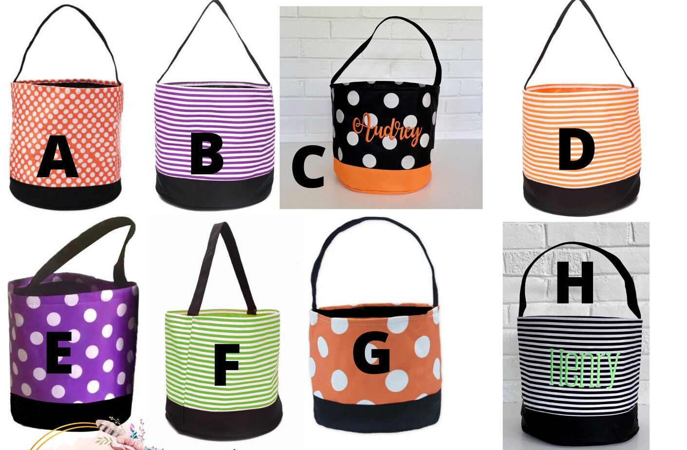 Trick or Treat Bag,Monogrammed Halloween Bucket,Trick or Treat Bag,Trick or Treat Bucket,Kids Halloween Bucket,Kids Trick or Treat Bag