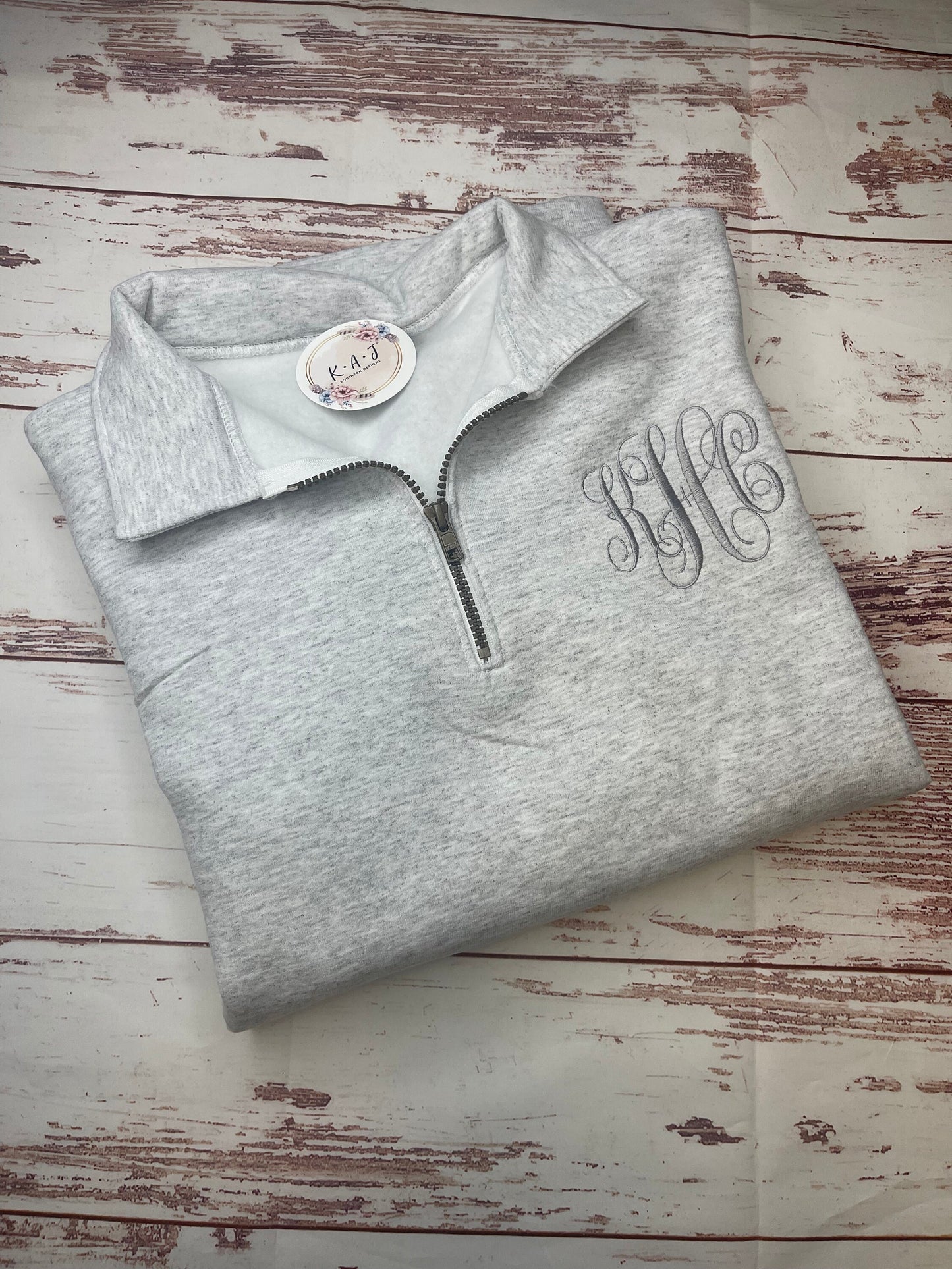 Initial Monogrammed Sweater, 1/4 Zip Monogram Sweatshirt, Monogram Sweatshirt, Custom Monogram Sweatshirt