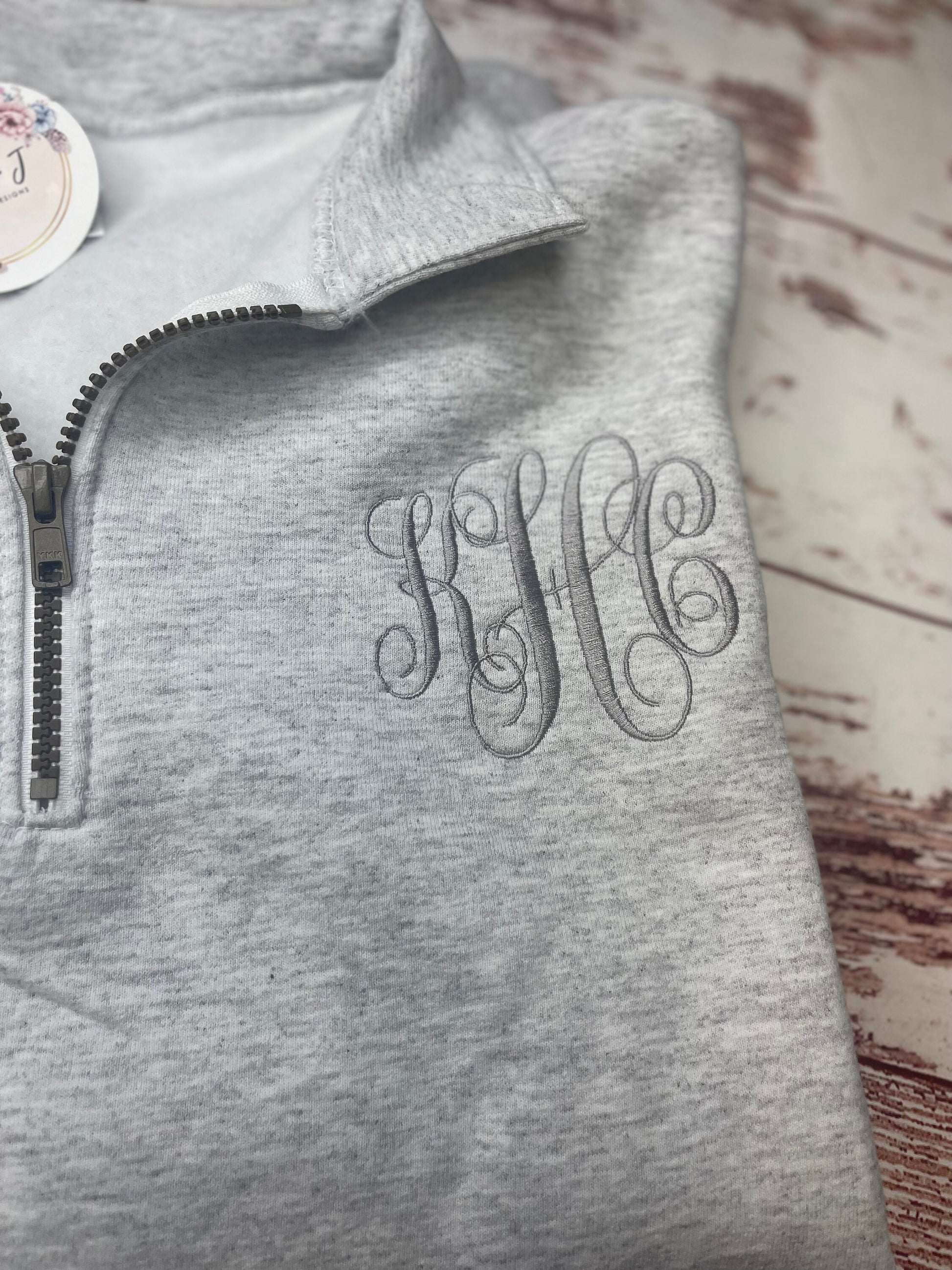 Initial Monogrammed Sweater, 1/4 Zip Monogram Sweatshirt, Monogram Sweatshirt, Custom Monogram Sweatshirt
