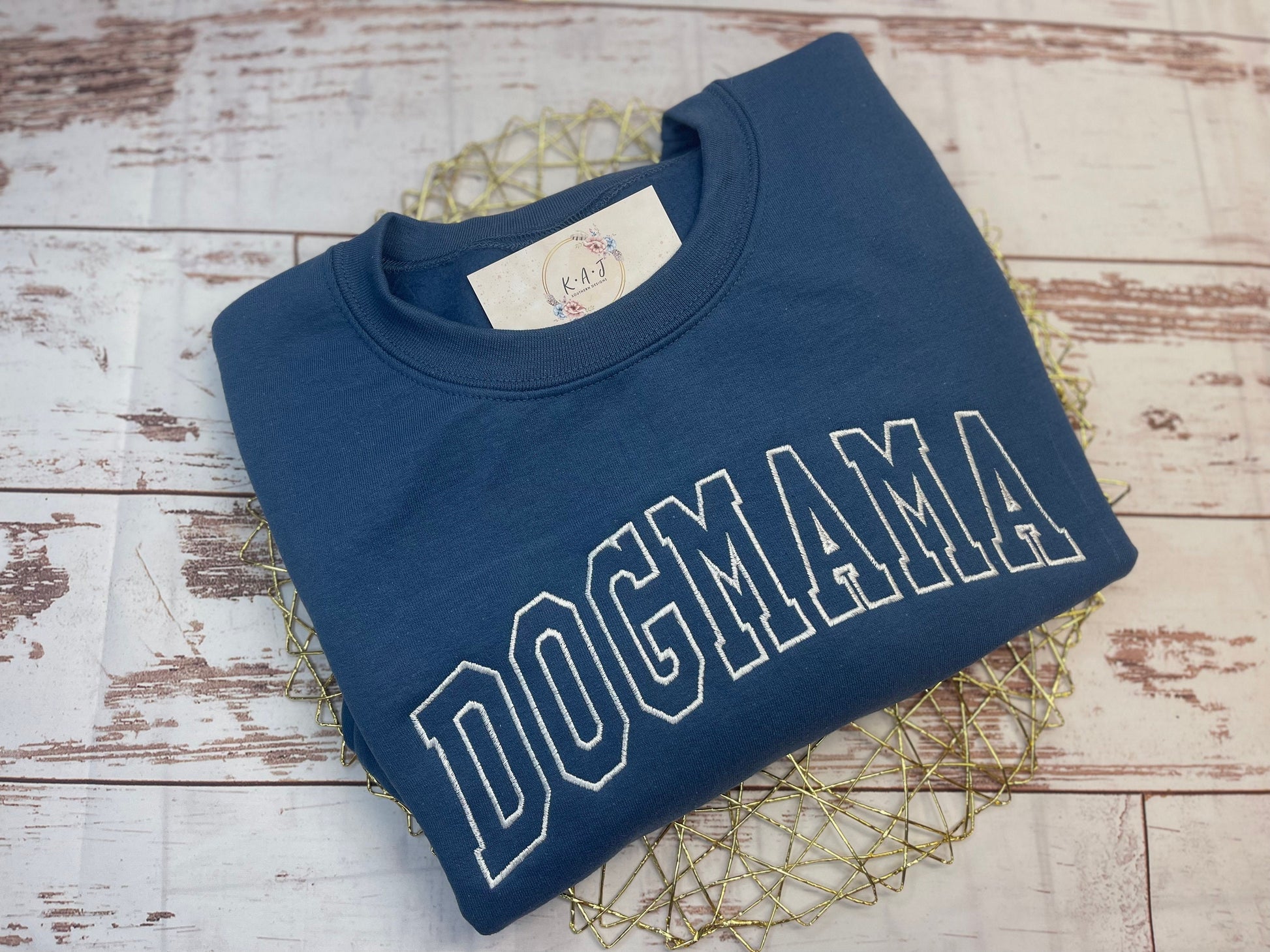 Dog MAMA Sweatshirt, DOGMAMA Crew Neck, Pastel Dog Mama Sweatshirt,Dog Mom Sweatshirt, Varsity letters,Dog MAMA, Dog Mom