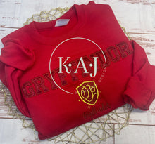 Load image into Gallery viewer, Gryffindor Sweater,Hogwarts House Sweater,Red Sweatshirts,Potter Head Apparel,Potter Head
