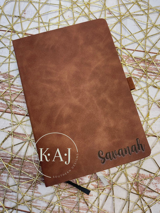 Engraved Notebook,Personalized Leather Notebook,Personalized Teacher Gift,Custom Notebook,Custom Teacher Gifts,Personalized Gift Ideas