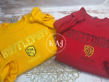 Load image into Gallery viewer, Gryffindor Sweater,Hogwarts House Sweater,Red Sweatshirts,Potter Head Apparel,Potter Head
