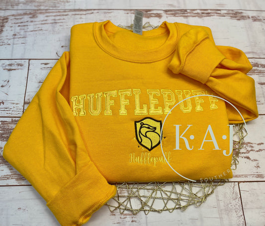 Hufflepuff Sweater,Hogwarts House Sweater,Red Sweatshirts,Potter Head Apparel,Potter Head