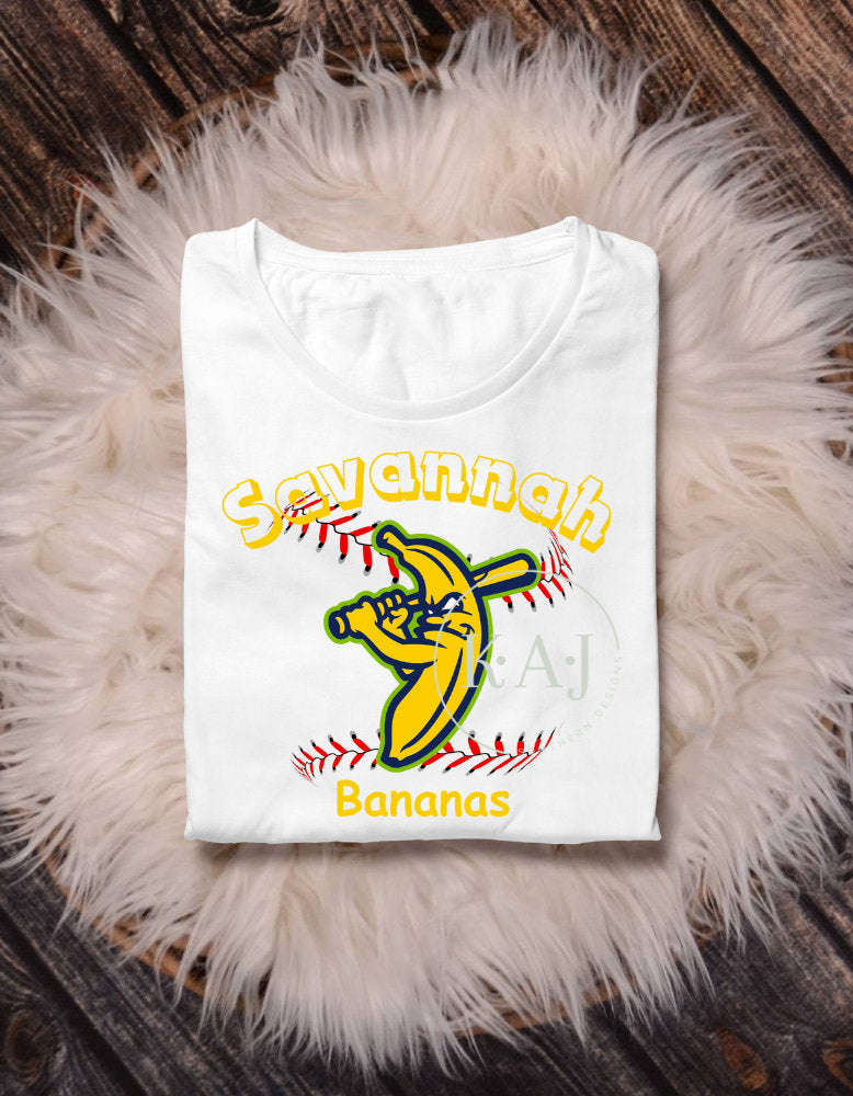 Bows on Banana Ball Tshirt,Savannah Baseball Tee,Savannah Bananas Boys Shirt,Baseball Banana,Banana Ball,Savannah Banana Shirts