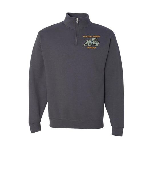 Gonzales Middle 1/4 Zip Sweatshirt Monogrammed Logo