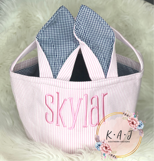 Monogrammed Easter Basket
