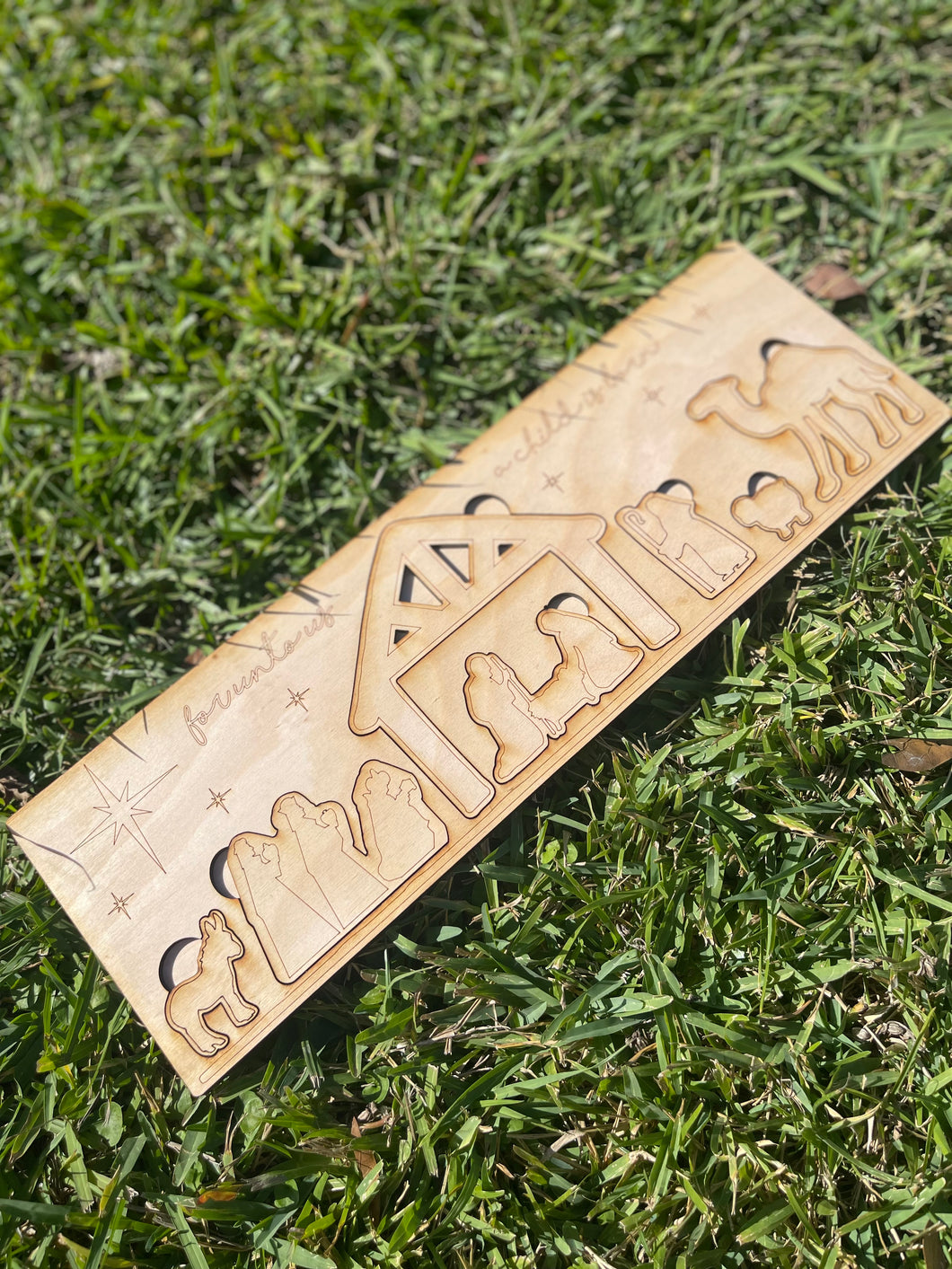 Wood Nativity Puzzle