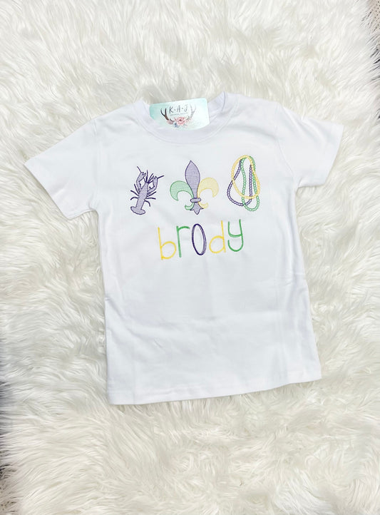 Cajun Mardi Gras Kids Tee